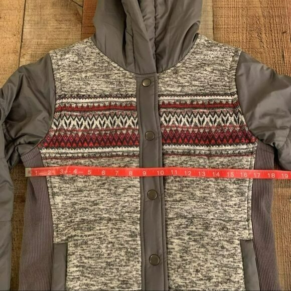 Eddie Bauer women’s knit front and back coat small - Picture 2 of 9